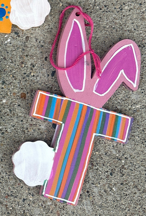 Bunny Alphabet Letter T