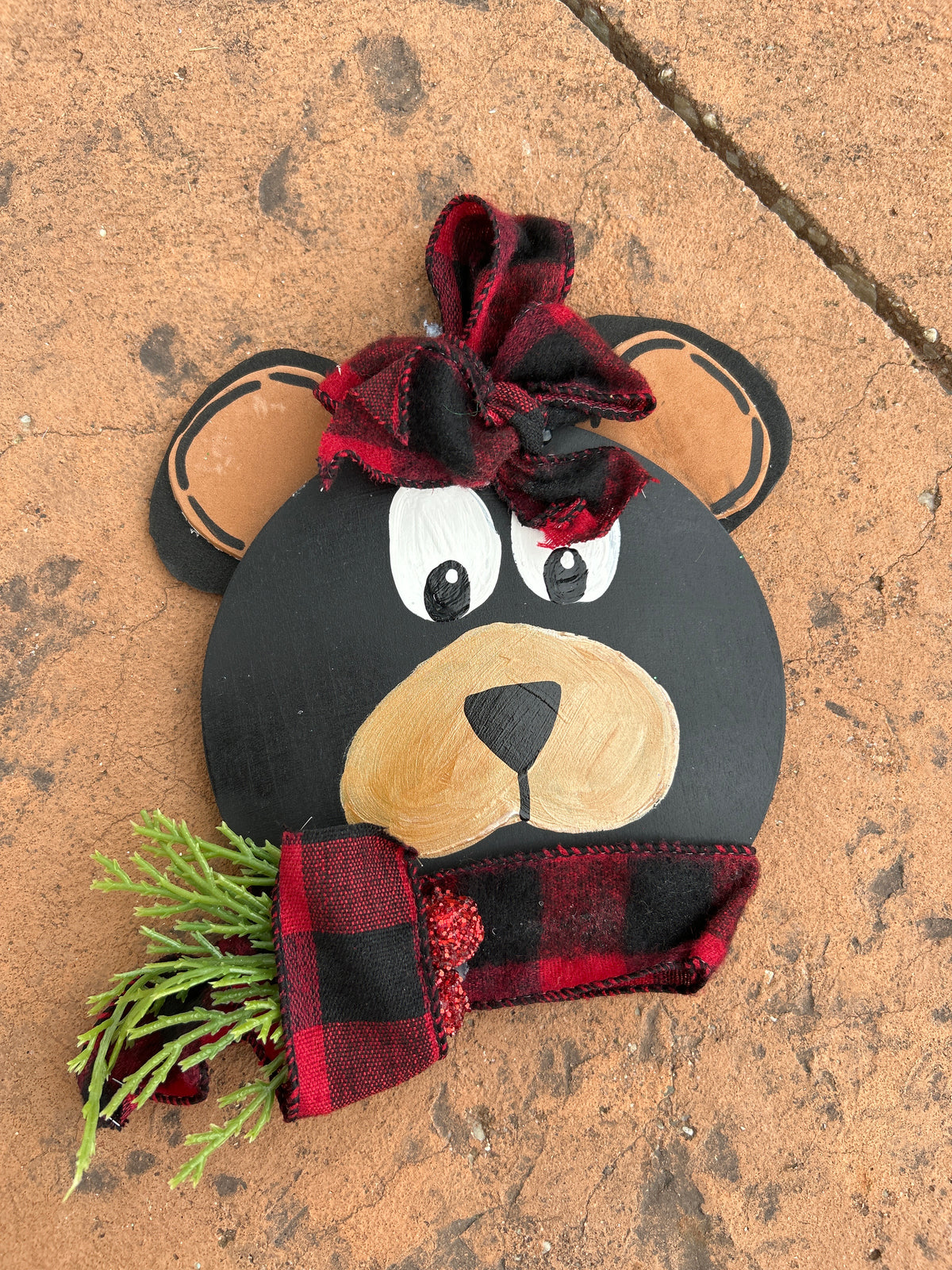 Small Round Christmas Glitter Signs