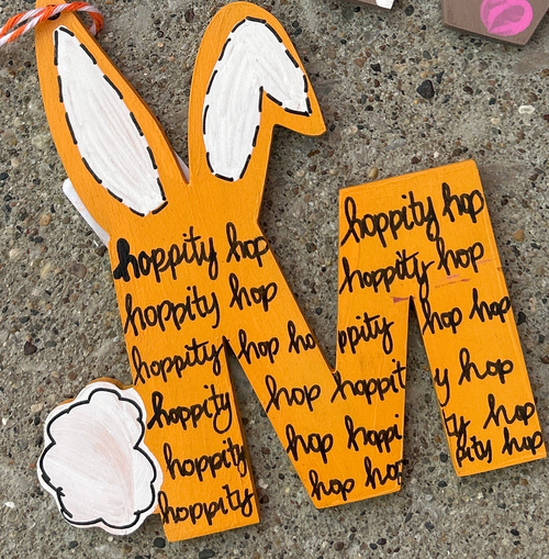 Bunny Alphabet Letter M