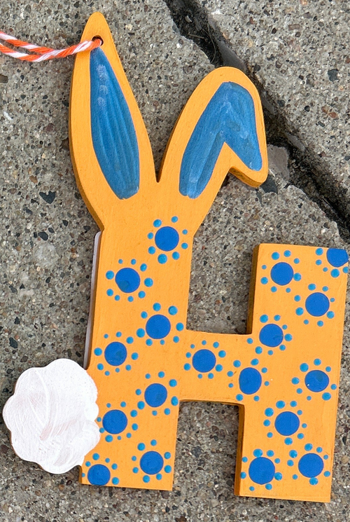 Bunny Alphabet Letter H