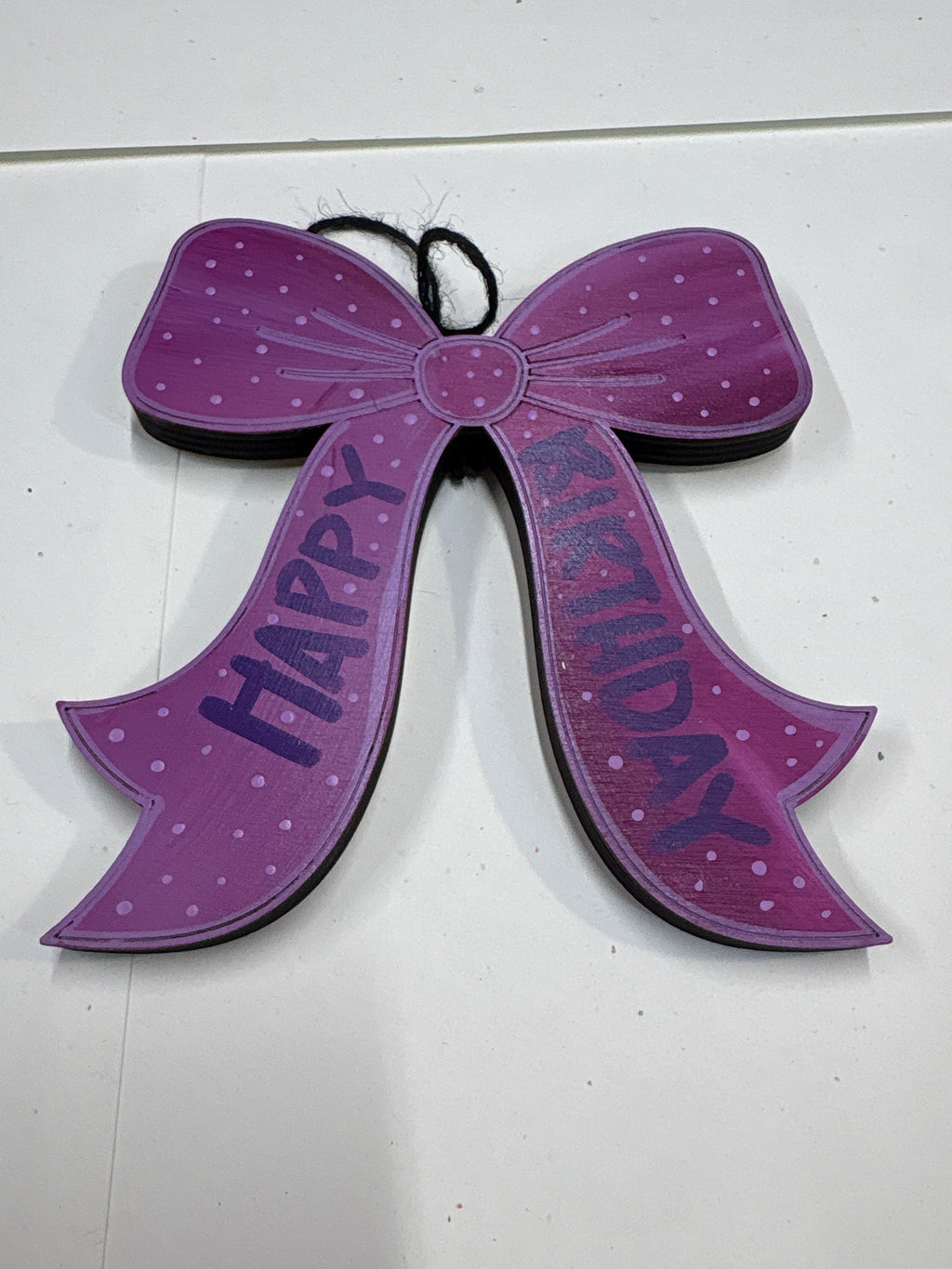 Small Birthday Bow  Sign